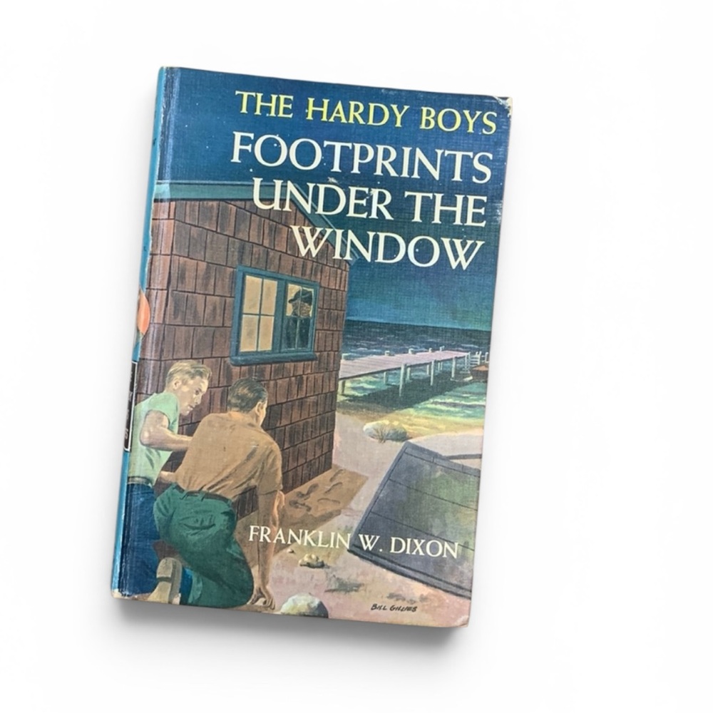 TheHardyBoys #12 Footprints UndertheWindow by Franklin W. Dixon VintageHardcover